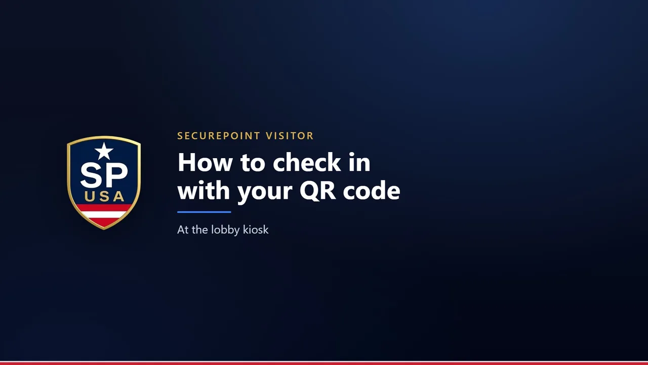 How to check in at the kiosk with your QR code