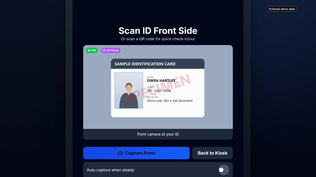 Walk-in check-in